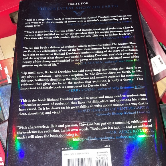 Hardcover book “The Greatest Show on Earth” written by Richard Dawkins - Picture 3 of 4